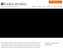 Tablet Screenshot of frontlinewindows.net